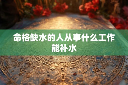 命格缺水的人从事什么工作能补水