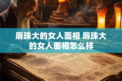 唇珠大的女人面相 唇珠大的女人面相怎么样