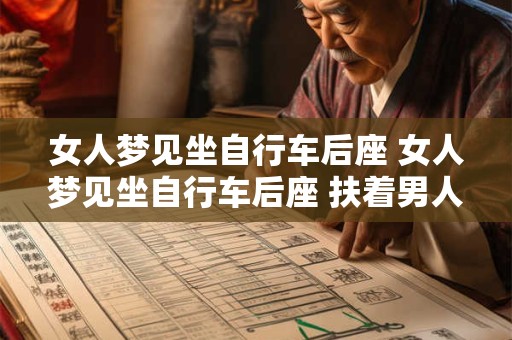 女人梦见坐自行车后座 女人梦见坐自行车后座 扶着男人的肩膀