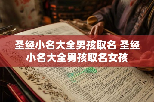 圣经小名大全男孩取名 圣经小名大全男孩取名女孩