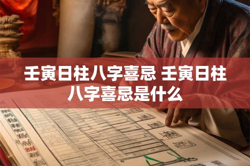 壬寅日柱八字喜忌 壬寅日柱八字喜忌是什么