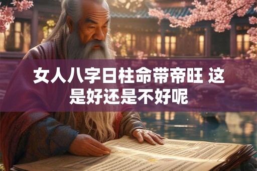 女人八字日柱命带帝旺 这是好还是不好呢