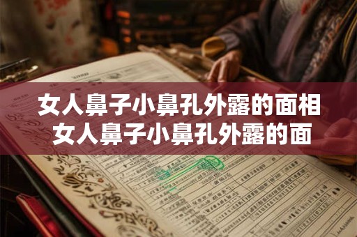 女人鼻子小鼻孔外露的面相 女人鼻子小鼻孔外露的面相怎么破解