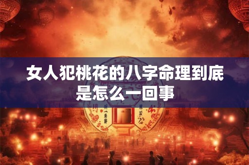 女人犯桃花的八字命理到底是怎么一回事