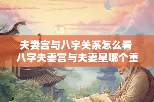 夫妻宫与八字关系怎么看 八字夫妻宫与夫妻星哪个重要