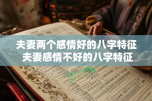 夫妻两个感情好的八字特征 夫妻感情不好的八字特征