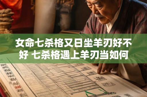 女命七杀格又日坐羊刃好不好 七杀格遇上羊刃当如何
