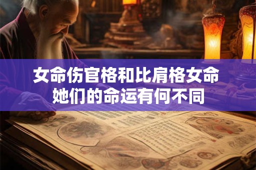 女命伤官格和比肩格女命 她们的命运有何不同