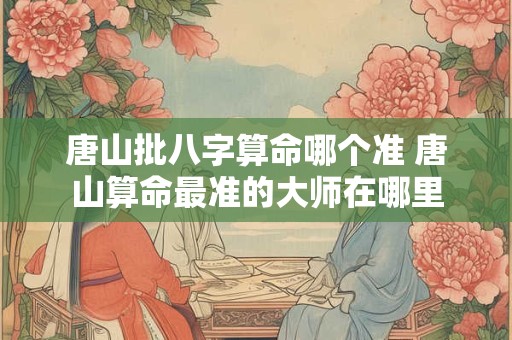 唐山批八字算命哪个准 唐山算命最准的大师在哪里