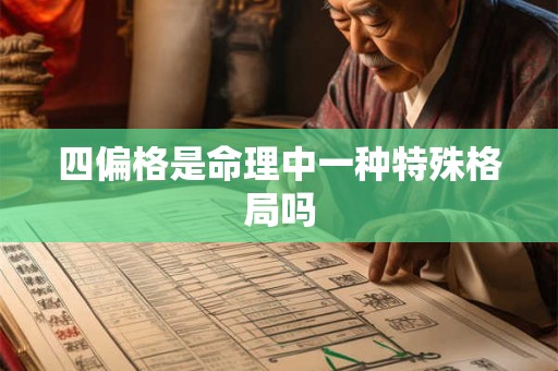 四偏格是命理中一种特殊格局吗