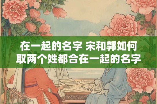 在一起的名字 宋和郭如何取两个姓都合在一起的名字