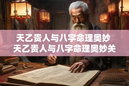 天乙贵人与八字命理奥妙 天乙贵人与八字命理奥妙关系