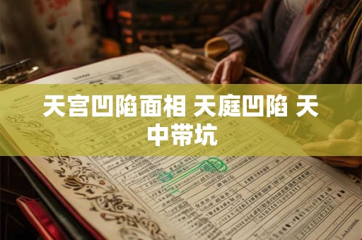 天宫凹陷面相 天庭凹陷 天中带坑