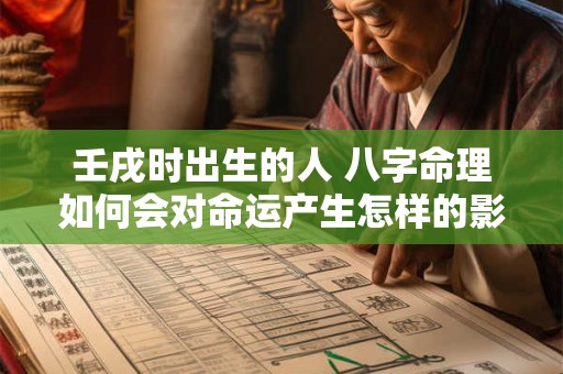 壬戌时出生的人 八字命理如何会对命运产生怎样的影响