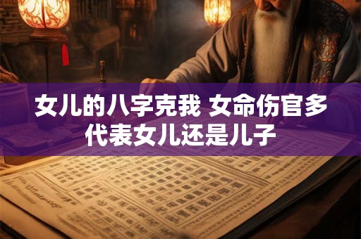 女儿的八字克我 女命伤官多代表女儿还是儿子