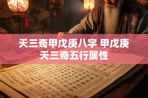 详细阅读:天三奇甲戊庚八字 甲戊庚天三奇五行属性 天三奇甲戊庚八字 甲戊庚天三奇五行属性