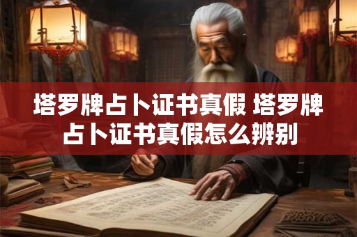 塔罗牌占卜证书真假 塔罗牌占卜证书真假怎么辨别