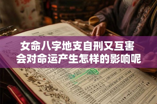 女命八字地支自刑又互害 会对命运产生怎样的影响呢