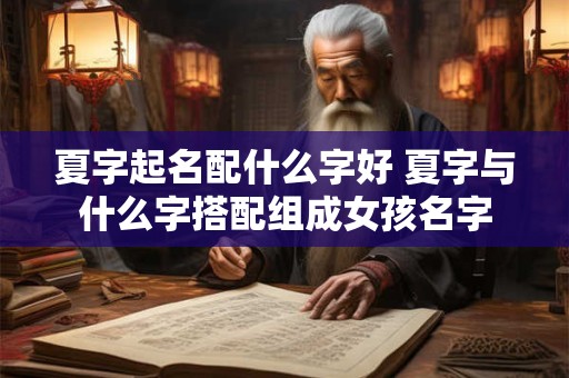 夏字起名配什么字好 夏字与什么字搭配组成女孩名字 夏字起名配什么字好 夏字与什么字搭配组成女孩名字