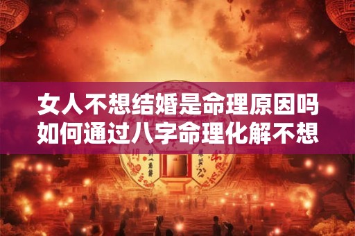 女人不想结婚是命理原因吗如何通过八字命理化解不想结婚的情况 女人不想结婚是命理原因吗如何通过八字命理化解不想结婚的情况