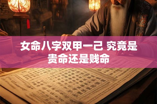 女命八字双甲一己 究竟是贵命还是贱命
