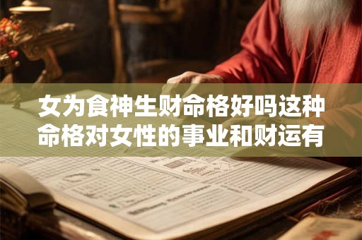 女为食神生财命格好吗这种命格对女性的事业和财运有何影响