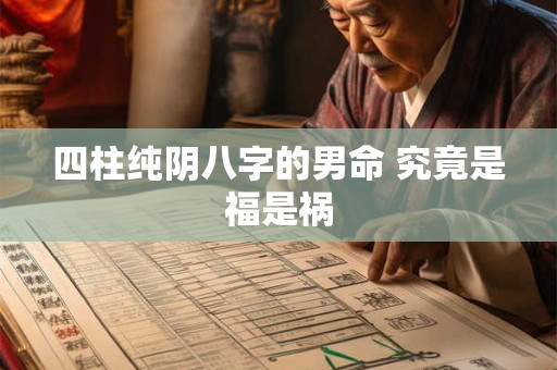 四柱纯阴八字的男命 究竟是福是祸 四柱纯阴八字的男命 究竟是福是祸