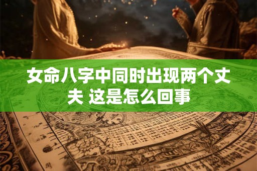 女命八字中同时出现两个丈夫 这是怎么回事