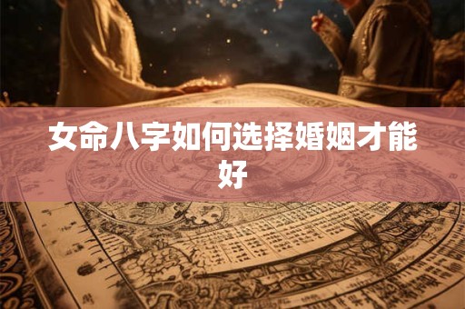 女命八字如何选择婚姻才能好