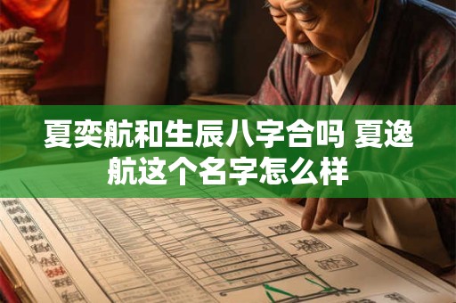 夏奕航和生辰八字合吗 夏逸航这个名字怎么样