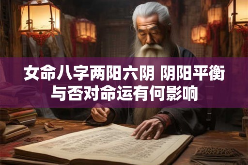 女命八字两阳六阴 阴阳平衡与否对命运有何影响