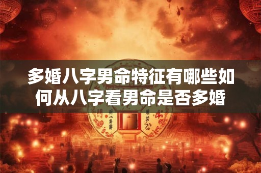 多婚八字男命特征有哪些如何从八字看男命是否多婚