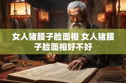 女人猪腰子脸面相 女人猪腰子脸面相好不好