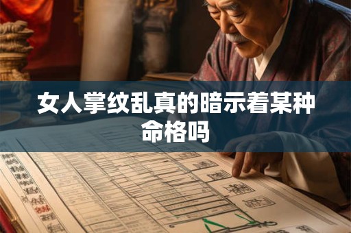 女人掌纹乱真的暗示着某种命格吗