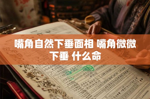 嘴角自然下垂面相 嘴角微微下垂 什么命