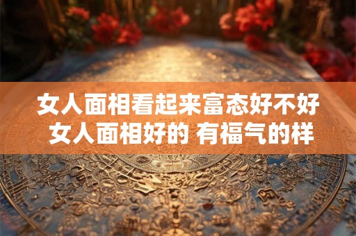 女人面相看起来富态好不好 女人面相好的 有福气的样子