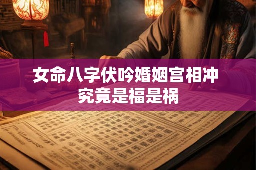 女命八字伏吟婚姻宫相冲 究竟是福是祸