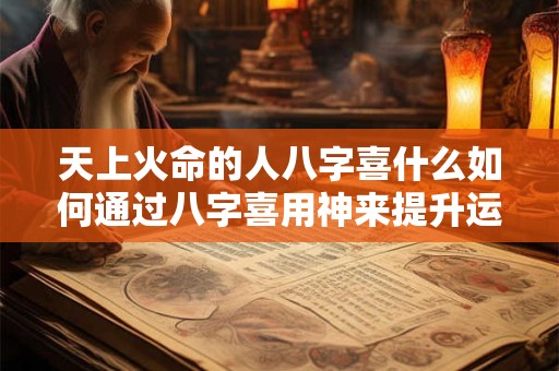 天上火命的人八字喜什么如何通过八字喜用神来提升运势