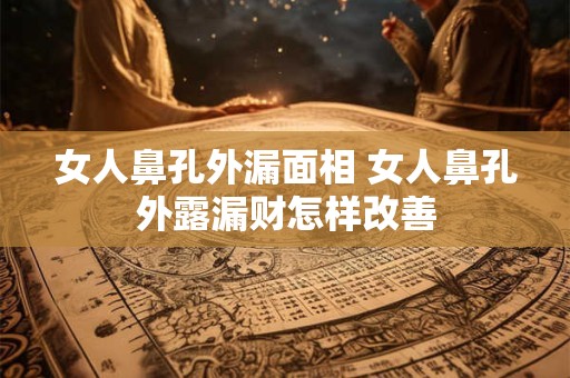 女人鼻孔外漏面相 女人鼻孔外露漏财怎样改善