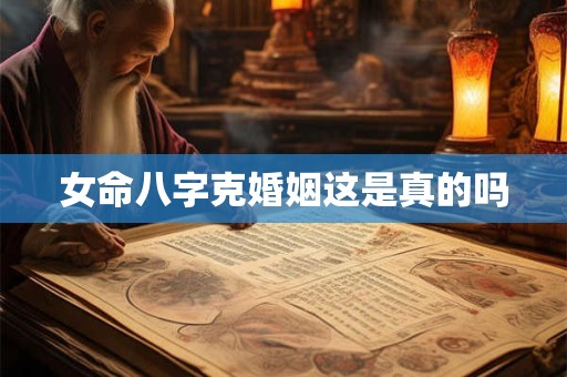 女命八字克婚姻这是真的吗