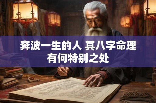 奔波一生的人 其八字命理有何特别之处 奔波一生的人 其八字命理有何特别之处