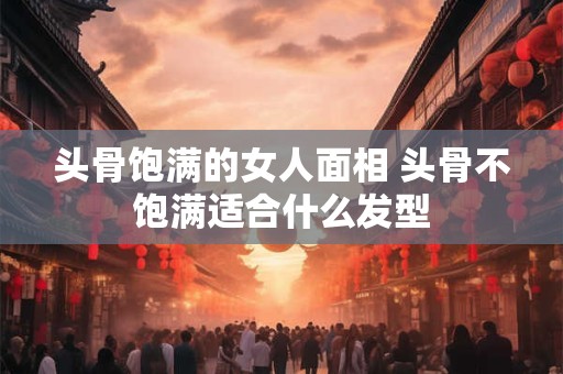 头骨饱满的女人面相 头骨不饱满适合什么发型