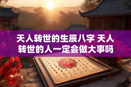 天人转世的生辰八字 天人转世的人一定会做大事吗 天人转世的生辰八字 天人转世的人一定会做大事吗