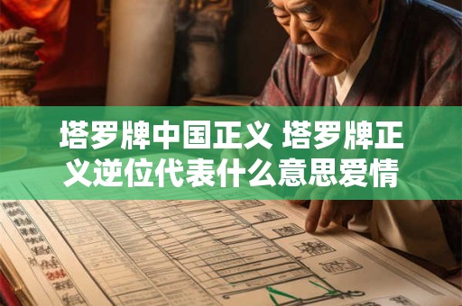塔罗牌中国正义 塔罗牌正义逆位代表什么意思爱情