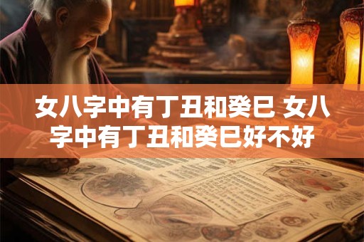 女八字中有丁丑和癸巳 女八字中有丁丑和癸巳好不好