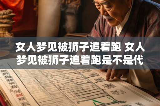女人梦见被狮子追着跑 女人梦见被狮子追着跑是不是代表怀孕了