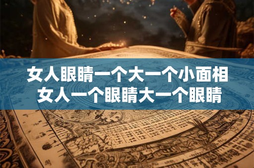 女人眼睛一个大一个小面相 女人一个眼睛大一个眼睛小什么意思