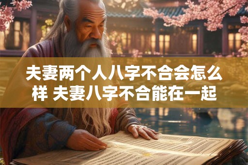 夫妻两个人八字不合会怎么样 夫妻八字不合能在一起好好过日子吗