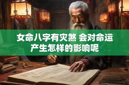 女命八字有灾煞 会对命运产生怎样的影响呢