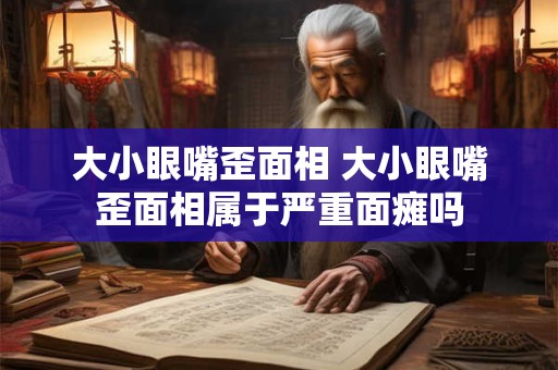 大小眼嘴歪面相 大小眼嘴歪面相属于严重面瘫吗